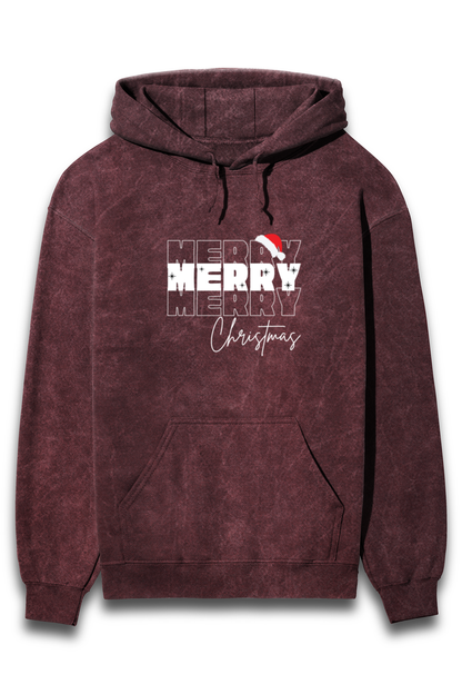 Merry christmas, Acid washed hoodie