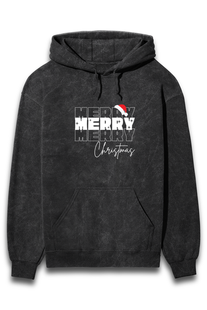 Merry christmas, Acid washed hoodie