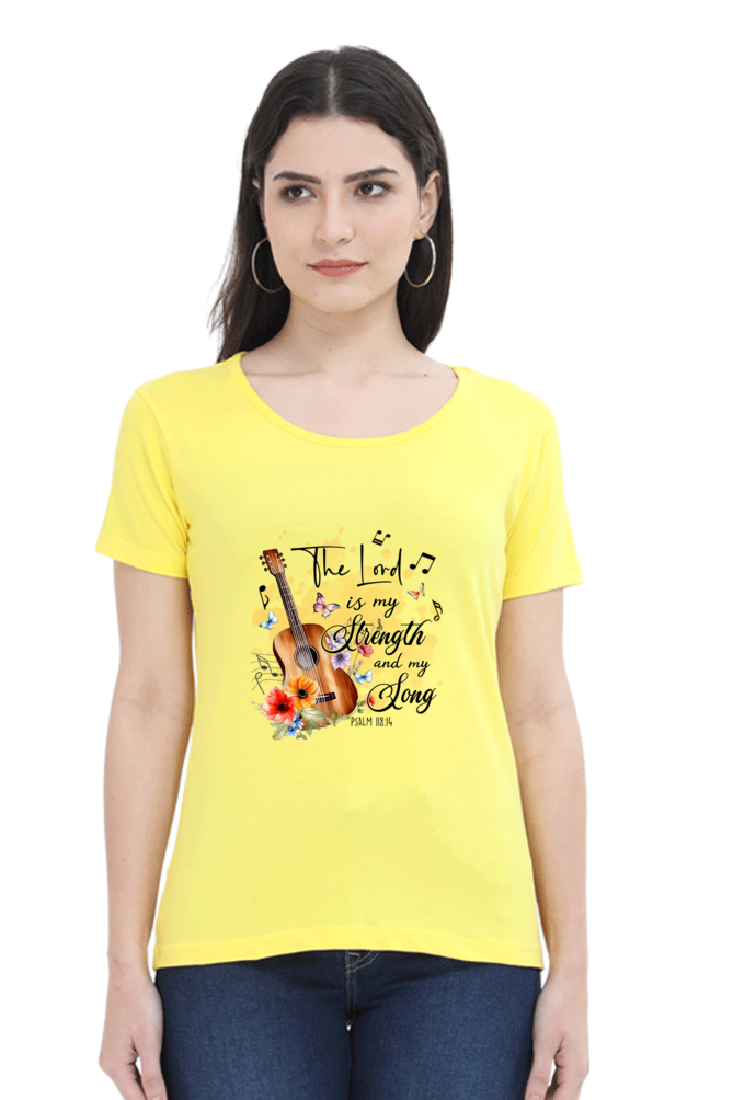 The lord is my strength and my song, Women's t-shirt