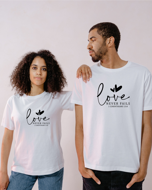 Love never fails, Unisex Classic Crew T-Shirt