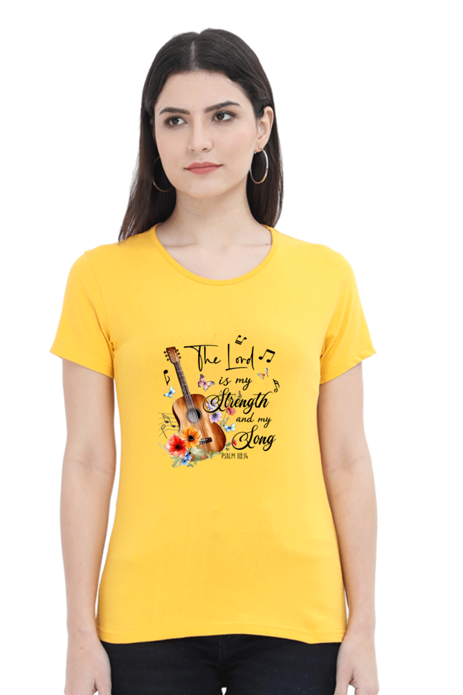 The lord is my strength and my song, Women's t-shirt