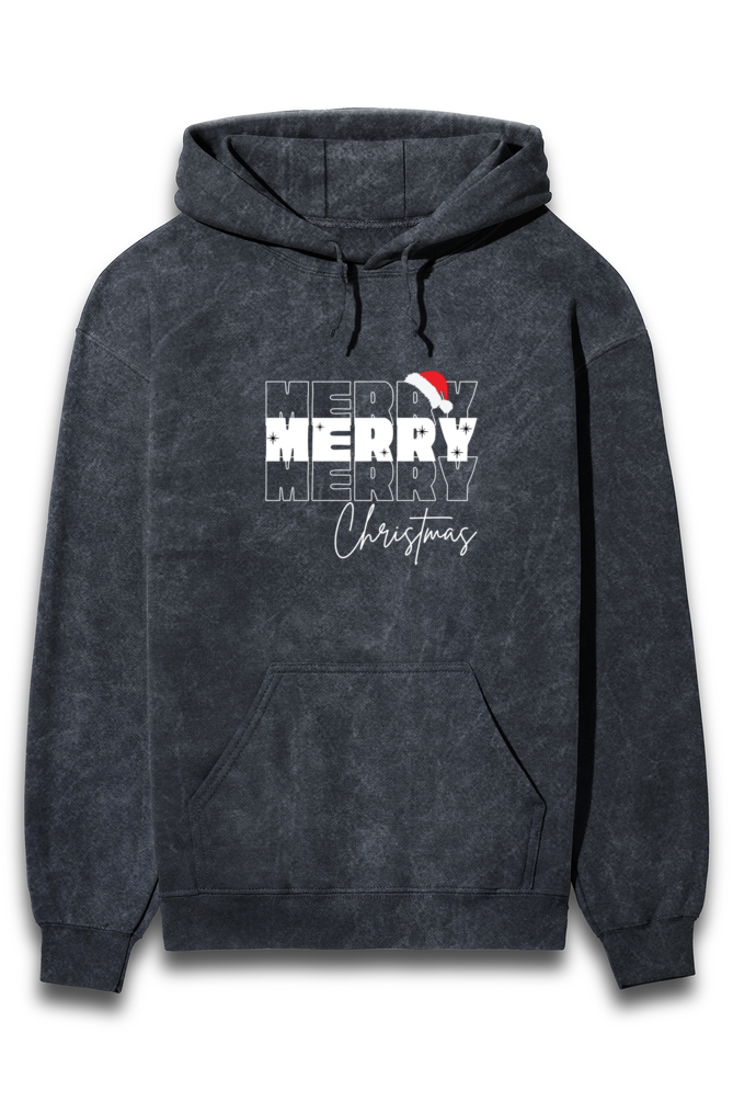 Merry christmas, Acid washed hoodie