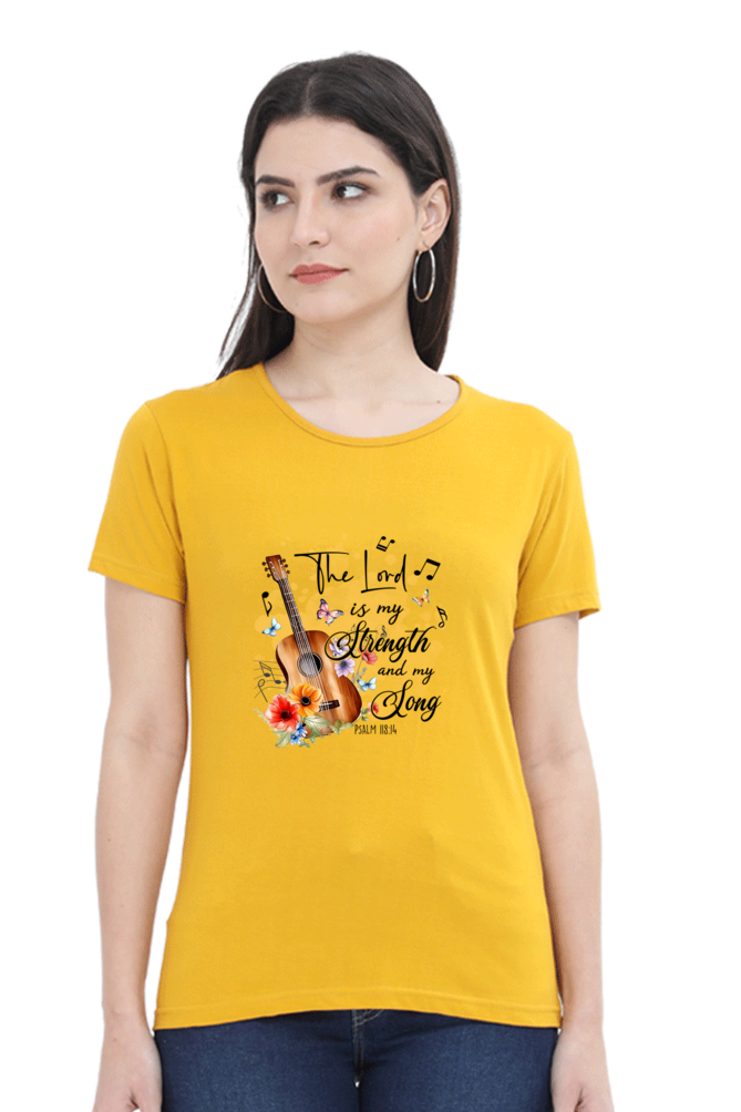 The lord is my strength and my song, Women's t-shirt
