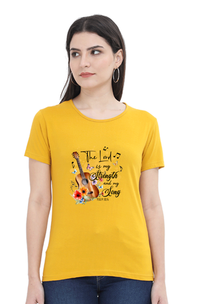The lord is my strength and my song, Women's t-shirt