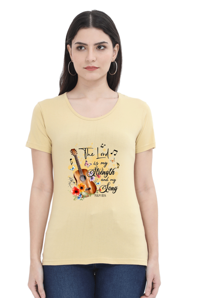 The lord is my strength and my song, Women's t-shirt
