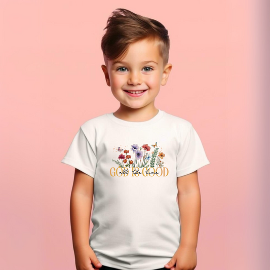 God is good all the time, Boy's Crew Neck T-Shirt
