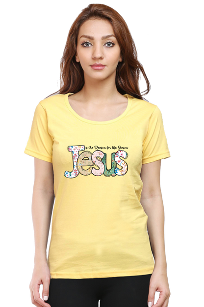 Jesus is the reason for my season, Women t-shirt