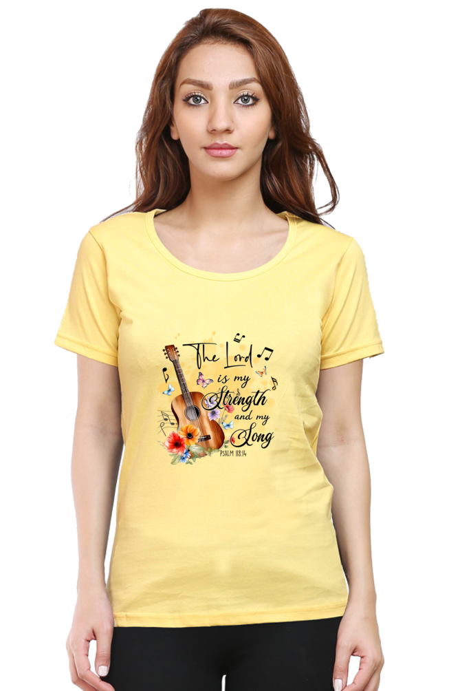 The lord is my strength and my song, Women's t-shirt