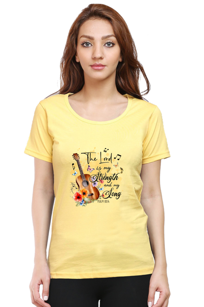 The lord is my strength and my song, Women's t-shirt