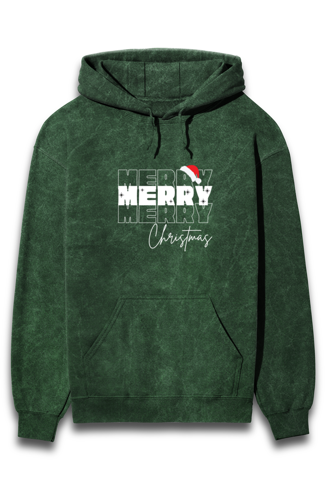 Merry christmas, Acid washed hoodie