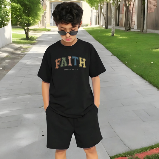 Faith, Boy's Crew Neck T-Shirt