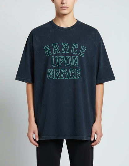 Grace Upon grace, Unisex Acid Washed Oversized Tee